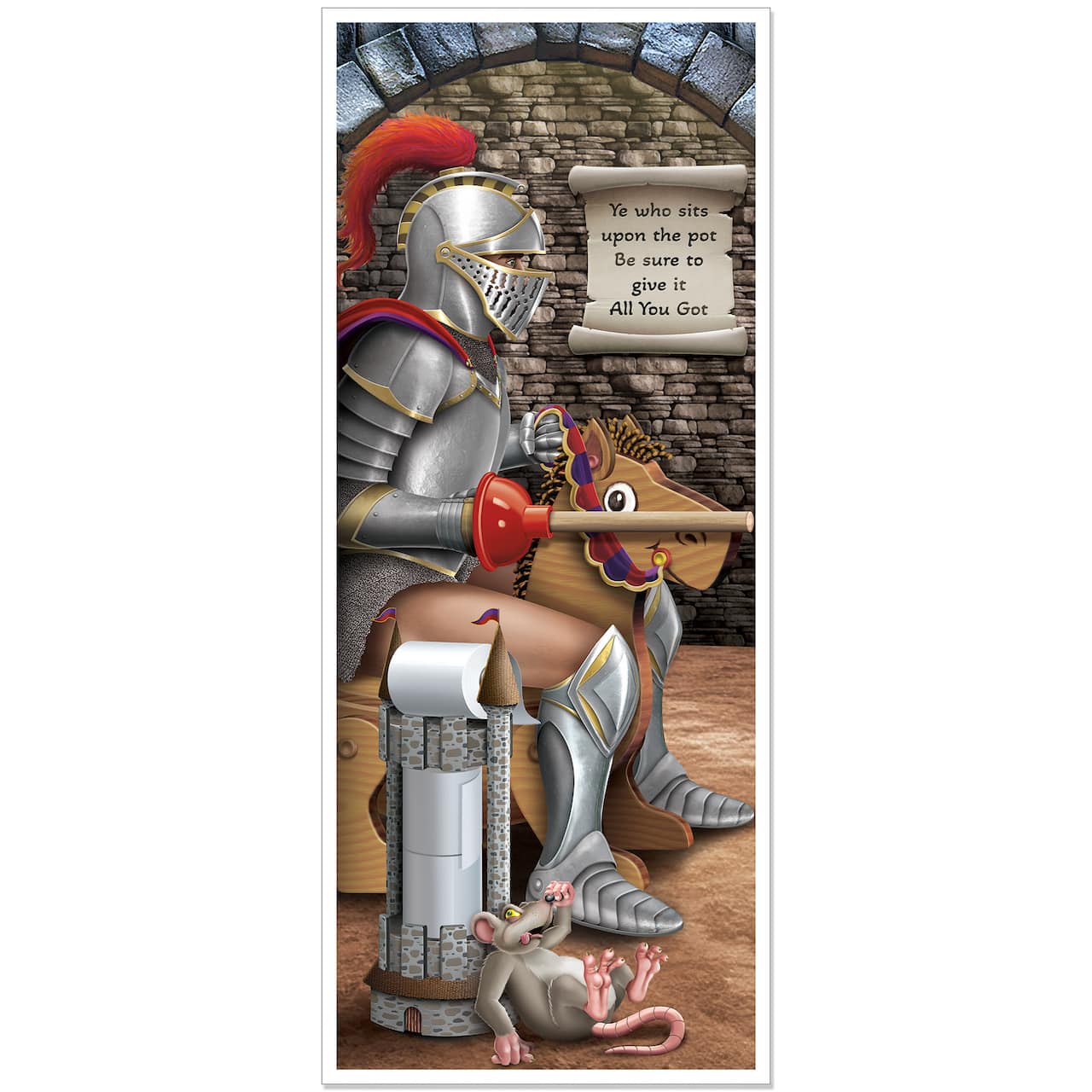 Beistle 30" x 6ft. Knight Restroom Door Covers, 2ct.